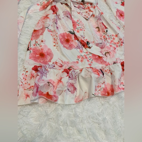 NEW Parisian Pink Floral Cherry Blossom Mini Dress - Picture 10 of 11
